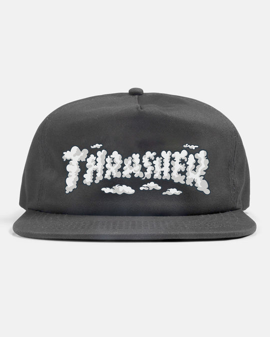 Thrasher Spanky Clouds Snapback Hat Charcoal