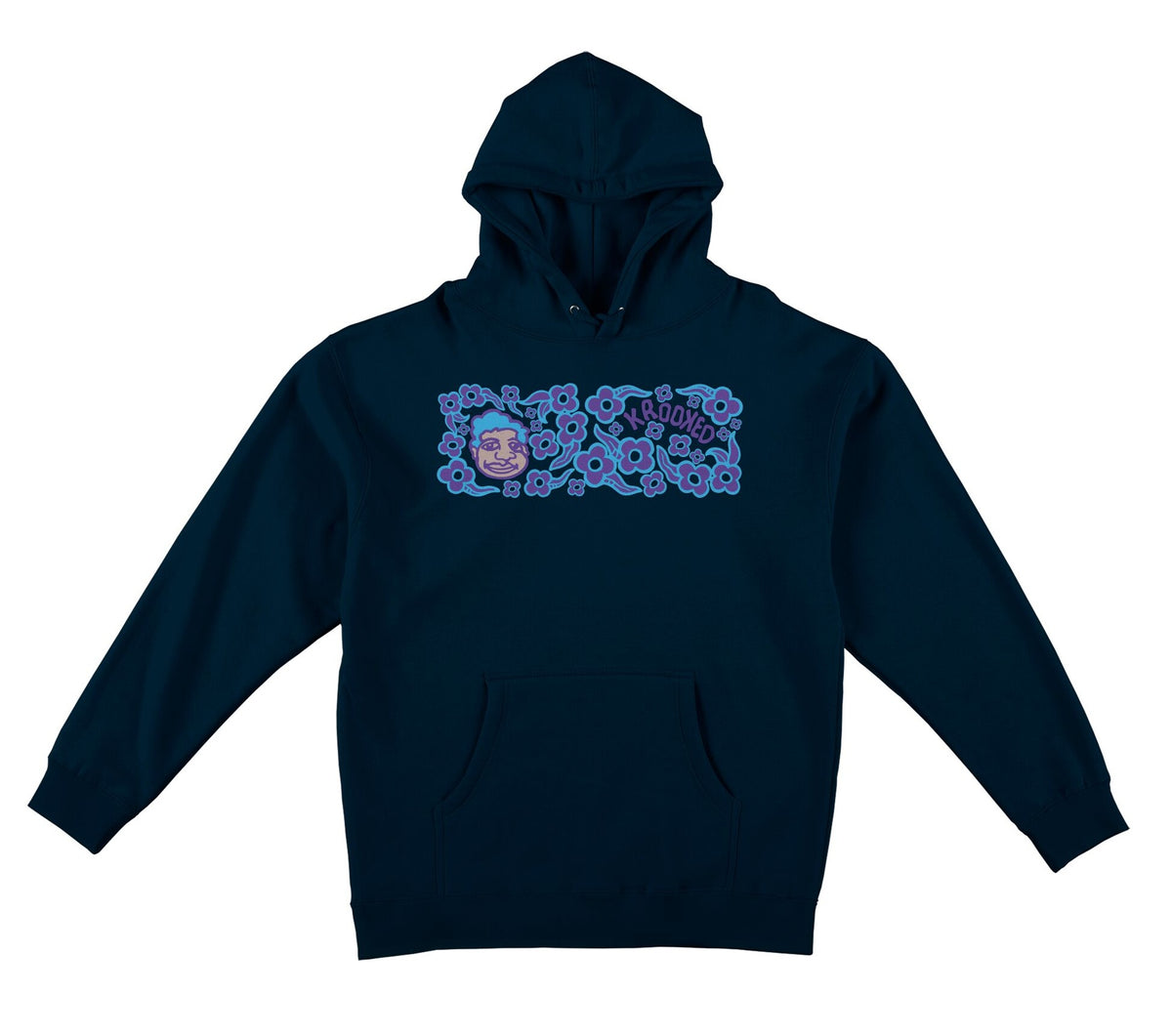 Krooked Sweatpants Redux Navy Hoodie