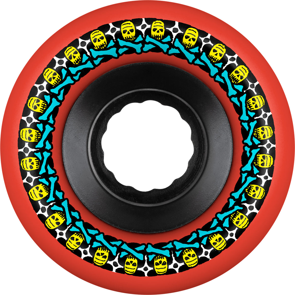 Bones ATF Rough Rider Skull & Bones 56MM 80A Red (Set of 4)