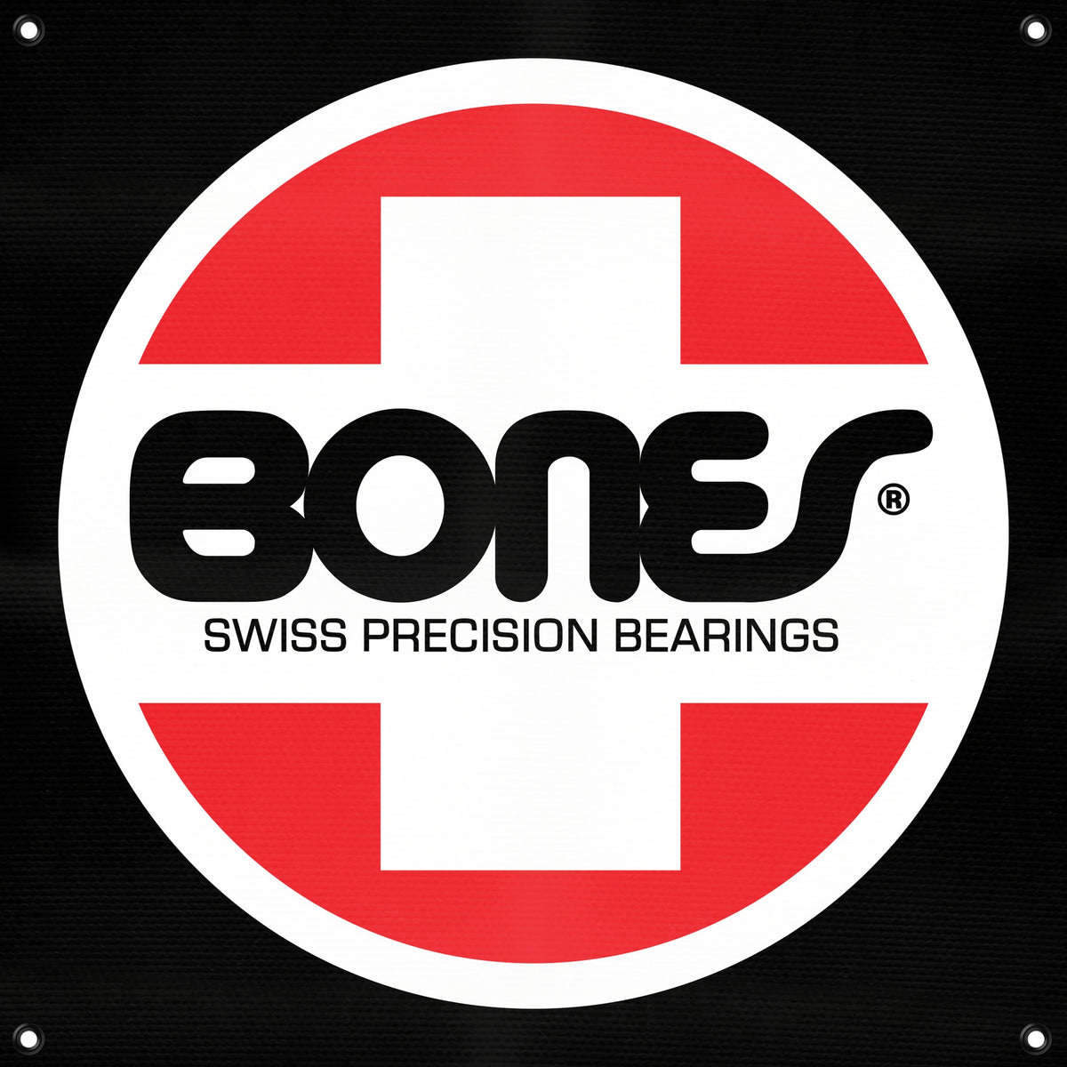Bones Bearings OG Swiss Circle Banner 30" X 30"