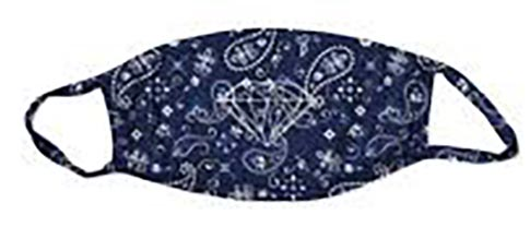 Diamond Blue Bandana Face Mask