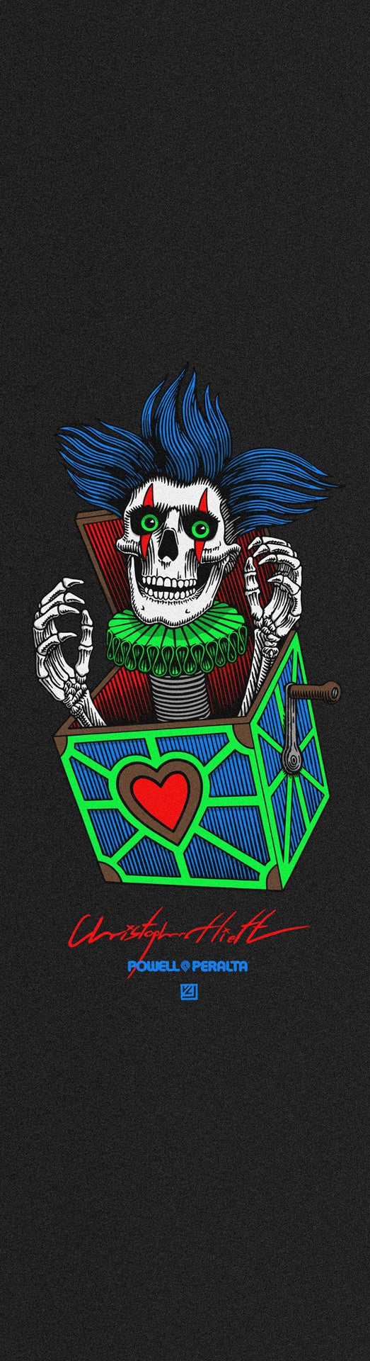 Powell Peralta  9" X 33" Chris Hiett Skull Sheet