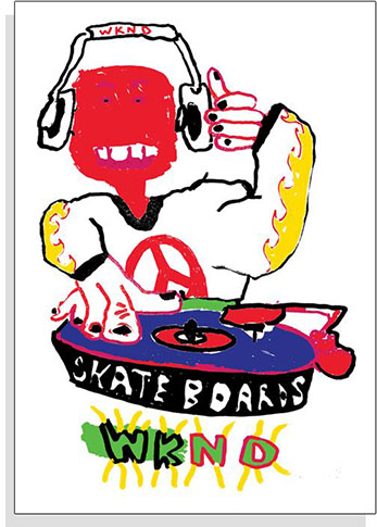 WKND Dj Water Sticker