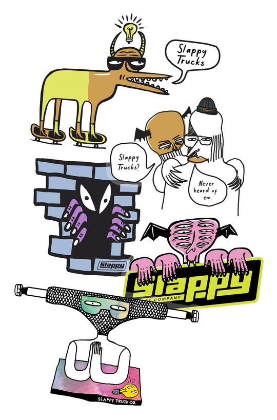 Slappy Haters Stickers 10 Pack