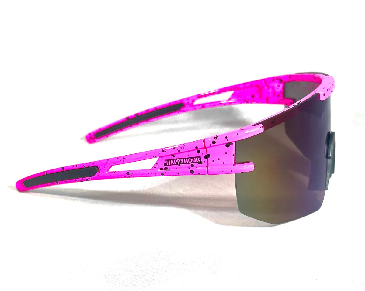 Happy Hour Party Wagons Shocking Pink Sunglasses