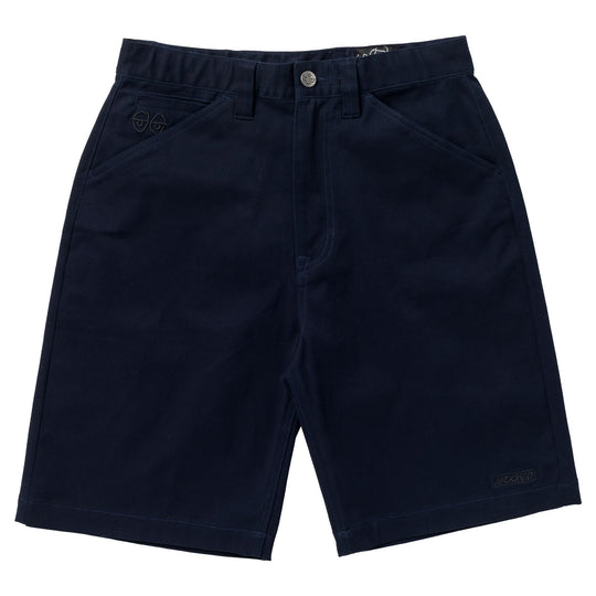 Krooked Eyes Twill Navy Shorts