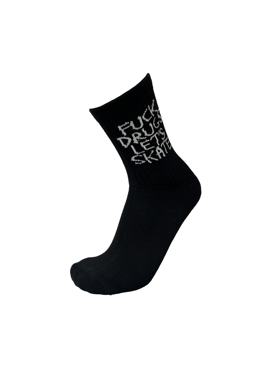 Heroin Fuck Drugs Socks Black