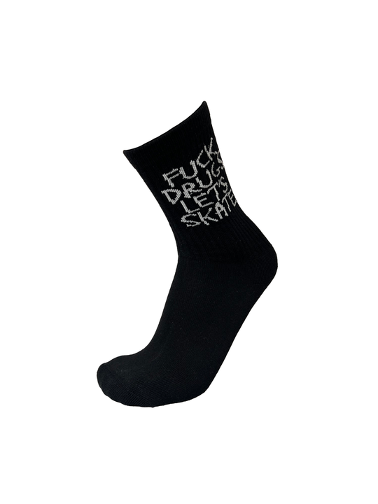 Heroin Fuck Drugs Socks Black