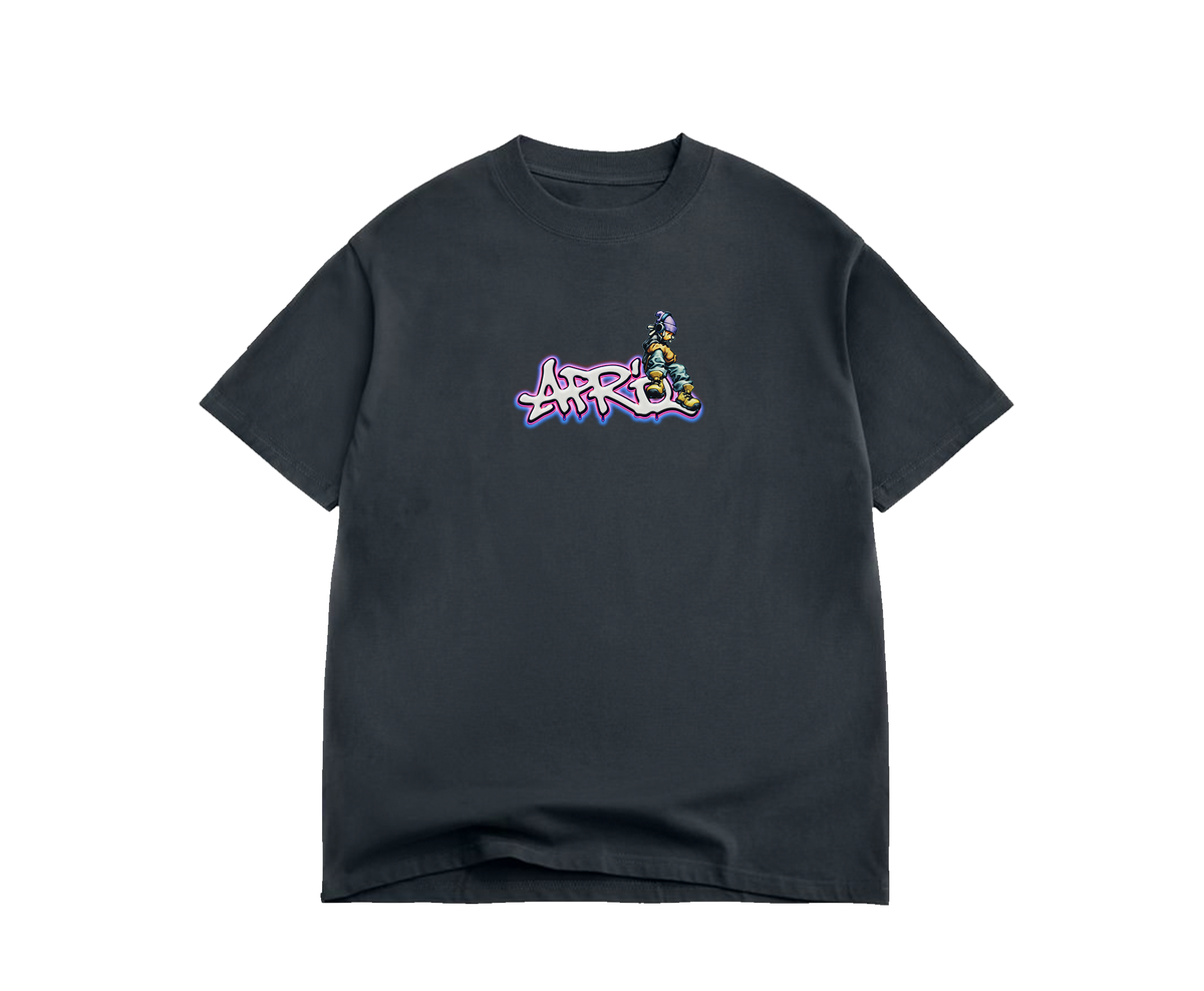 April Dude Vintage Black Tee