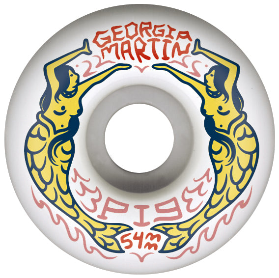 Pig Georgia Martin Mermaids 54MM 99A (Set of 4)