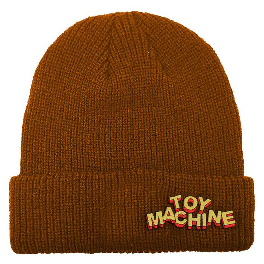 Toy Machine Hiro Text Beanie Brown