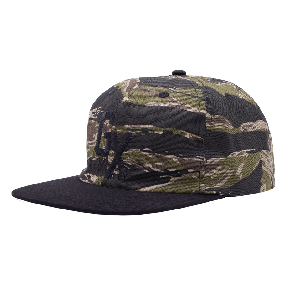 GX1000 Gx 6 Panel Polo Snapback Hat Tiger Camo