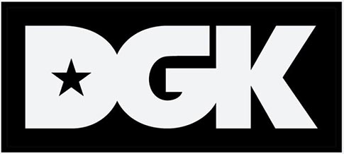 DGK Classic 9" Sticker Black/White