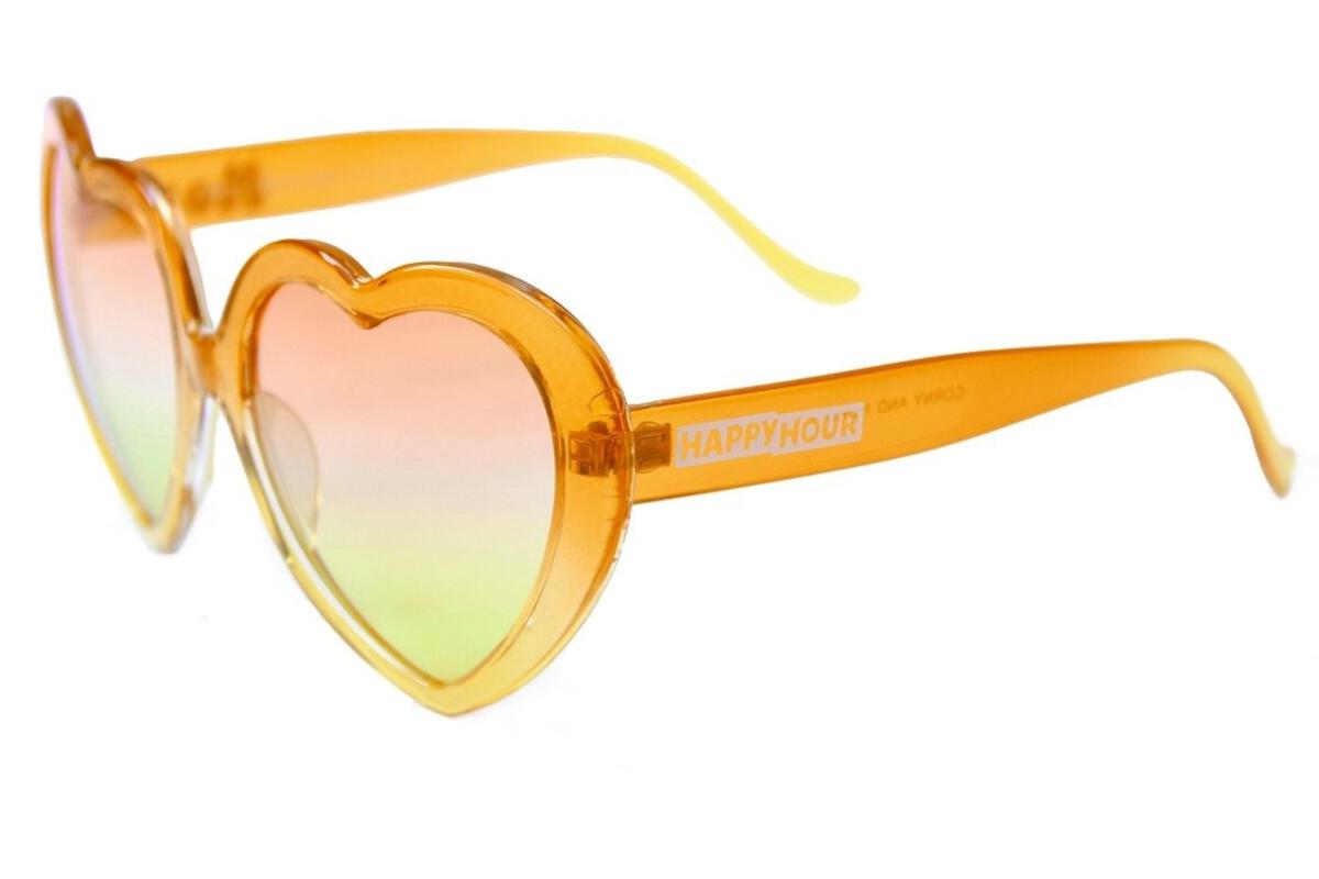 Happy Hour Hearts Candy Corn Sunglasses