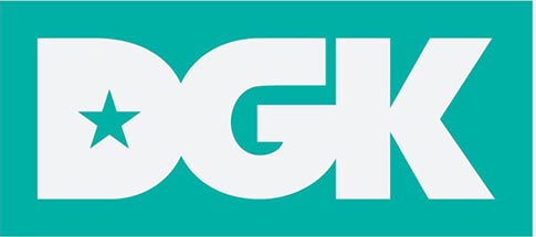 DGK Classic 9" Sticker Teal/White