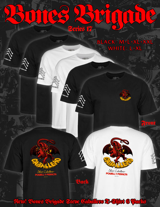 Powell Bones Brigade Caballero Tee 6-PACK