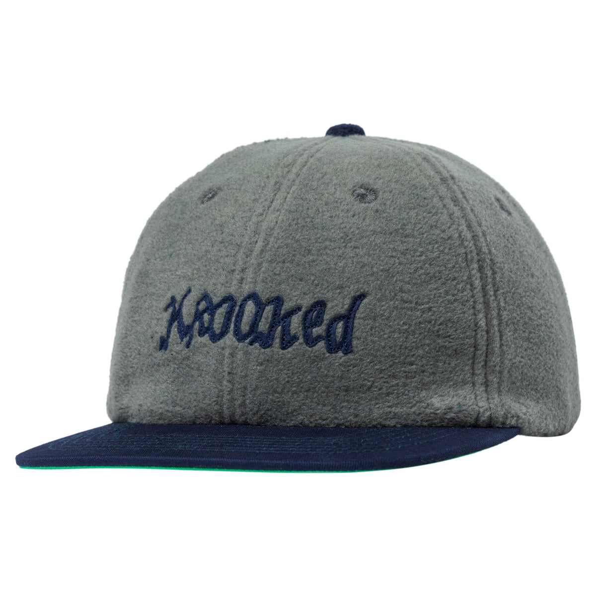 Krooked Double Ok Script Strapback Hat Grey