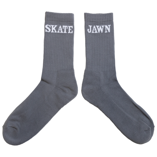 Skate Jawn Logo Socks Grey