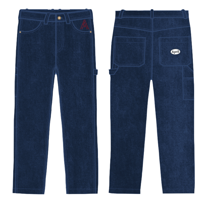 April Blue Carpenter Jeans