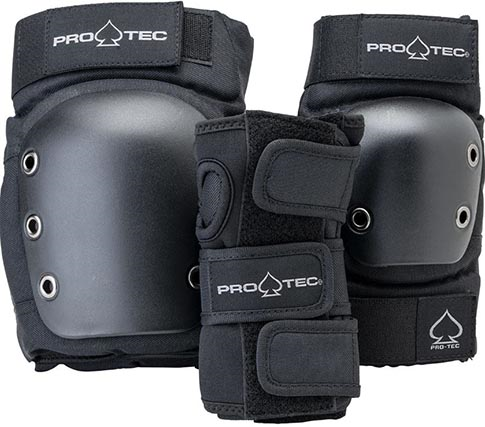 Pro Tec Street Junior 3 Pack Pad Set Black Youth Small
