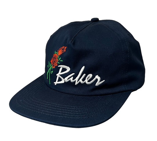 Baker Roses Snapback Hat Navy