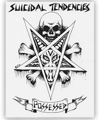 Dogtown Suicidal Possessed To Skate Sticker White