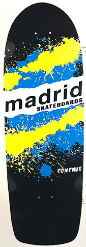 Madrid Explosion Black/Blue/Yellow Reissue Deck 9.87 X 29.87
