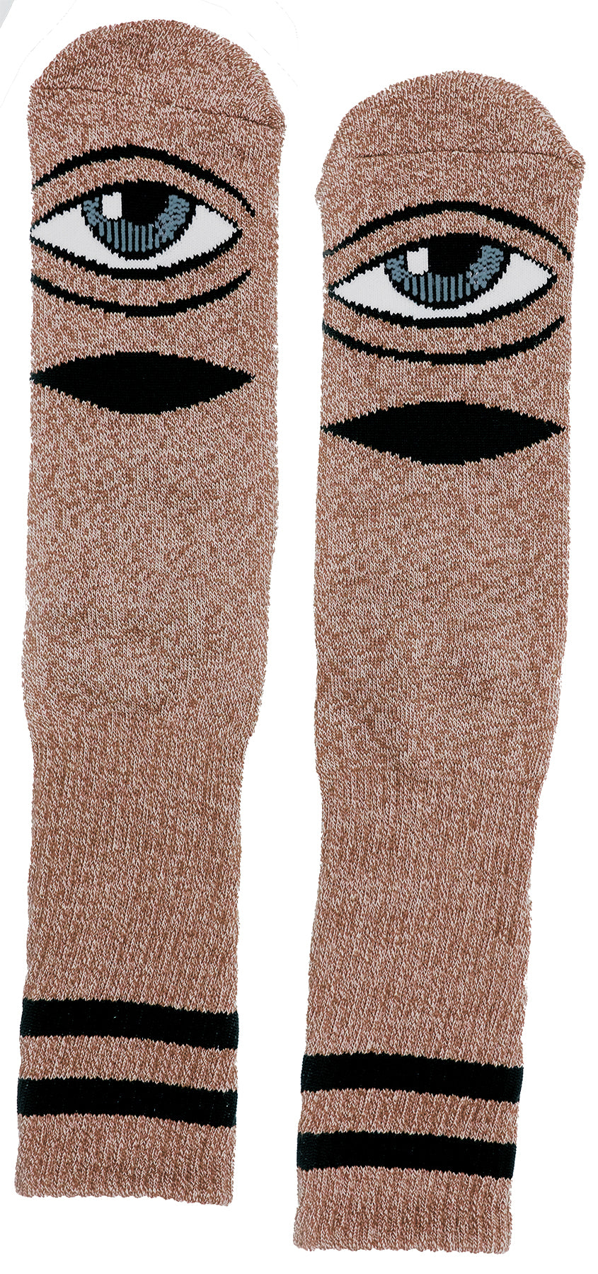 Toy Machine Heather Sect Eye Socks Brown