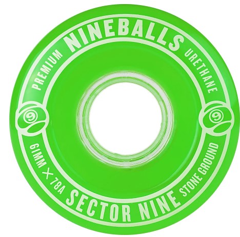 Sector 9 Nineballs Green 61MM 78A Wheels