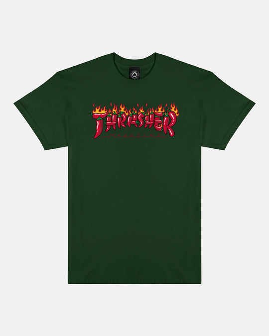 Thrasher Fuego Forest Green Tee
