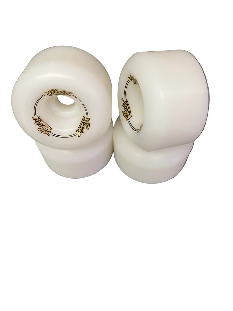 Alva Conical White/Gold 60MM 97A Wheels (SET Of 4)