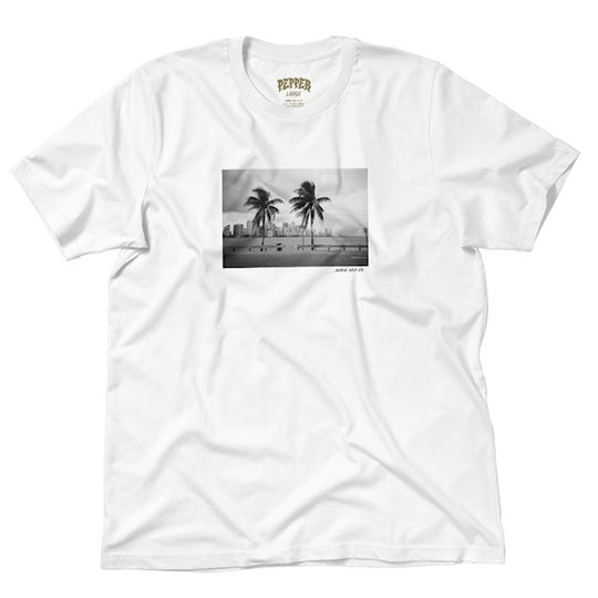 Pepper Brian Delatorre White Tee