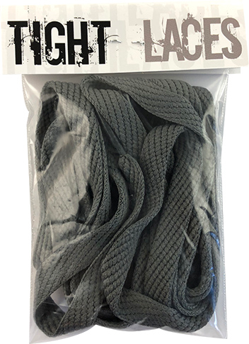 Tight Laces Flat 45" Dark Grey