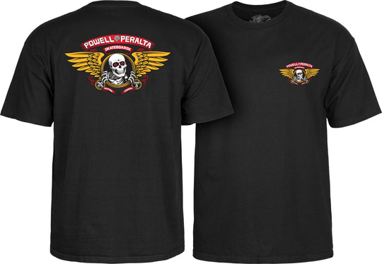Powell Classic Winged Ripper Black Tee