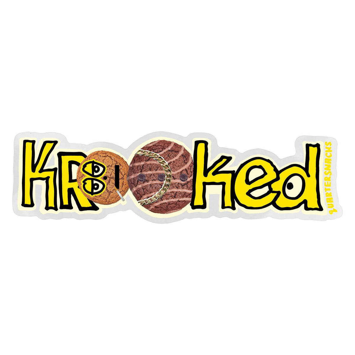Krooked X Quartersnacks Sticker 6"