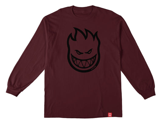Spitfire Bighead Maroon Black Long Sleeve Tee