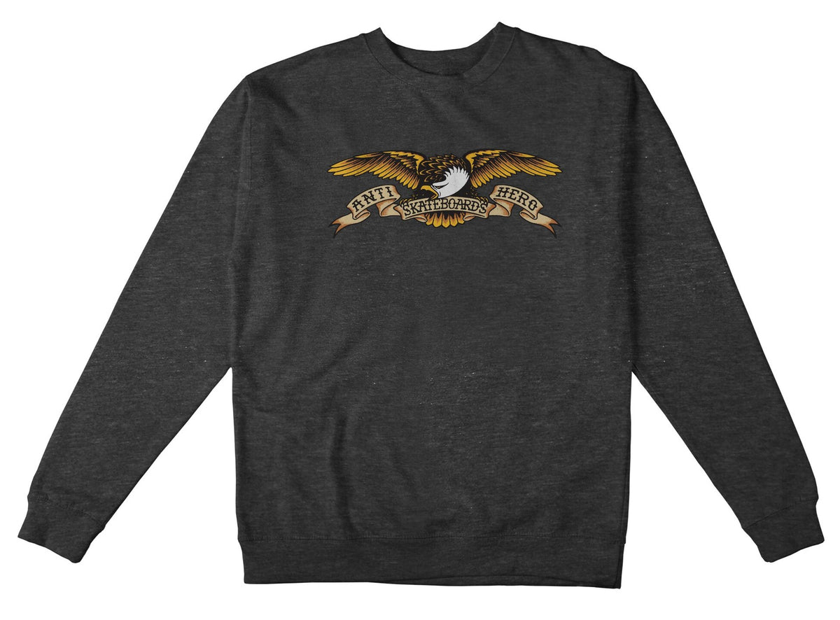 Anti-Hero Eagle Heavyweight Charcoal Crew/Swt