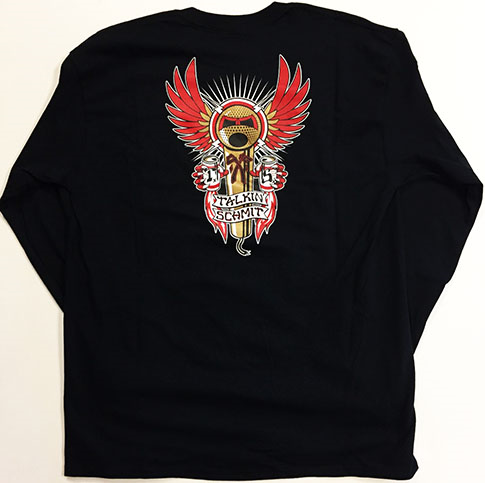 Talkin' Schmit Winged Mic Black Long Sleeve Tee