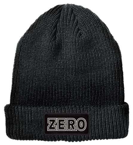 Zero Bold Patch Beanie Black