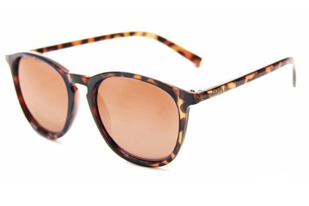 Happy Hour Flap Jack Frosted Tortoise/Amber Polarized Sunglasses