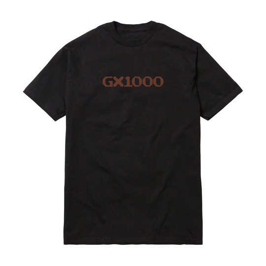 GX1000 OG Logo Black/Brown Font Tee
