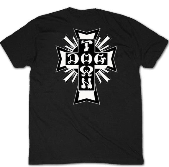 Dogtown Cross Logo Black/White Tee
