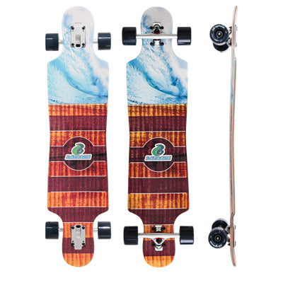 Layback Pipe Dreams Drop Through Longboard Complete 9.5 X 40.00
