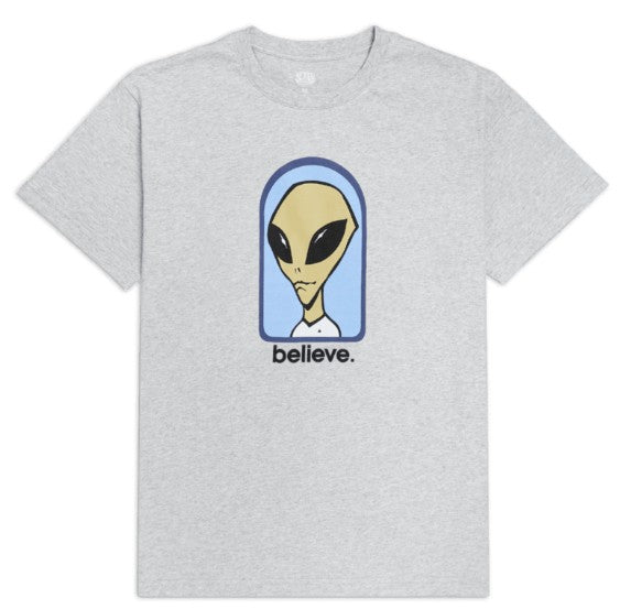 Alien Workshop Believe Heather Grey Tee