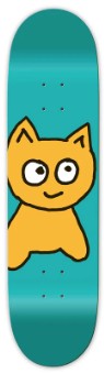 Meow Team Big Cat Teal Deck 8.25