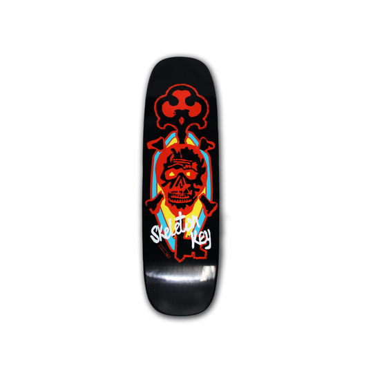Skeleton Key Darren Navarette Skate Or Die Shaped Deck 9.02 X 32.86