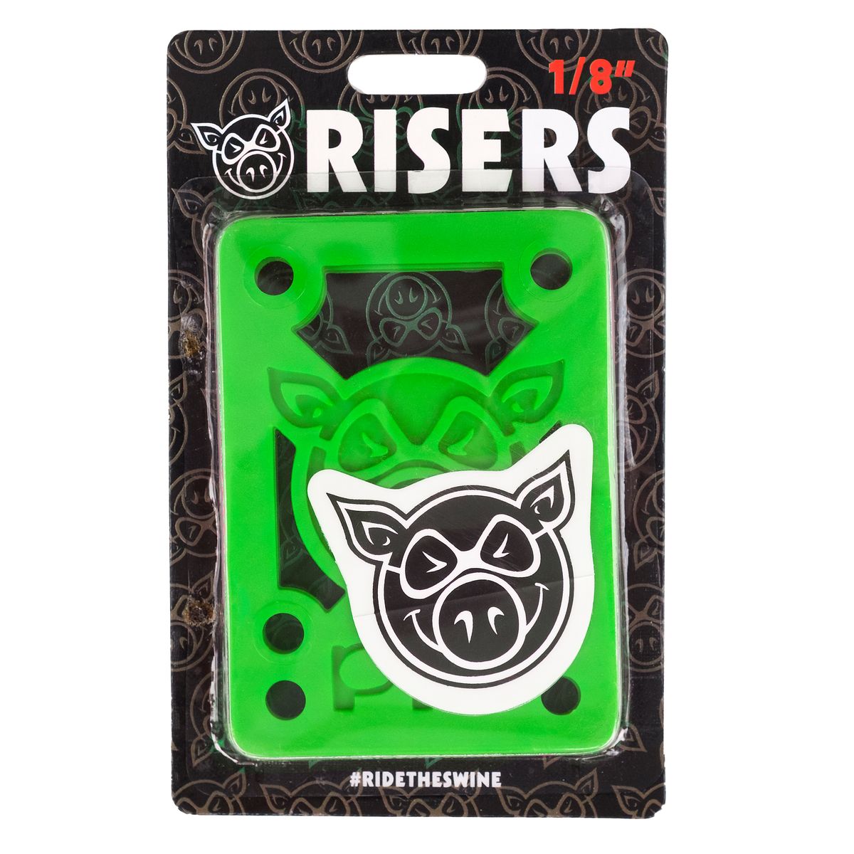 Pig 1/8" Hard Risers Green