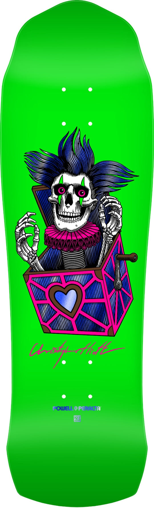 Powell Chris Hiett Skull Shaped Deck 9.5 X 31.13
