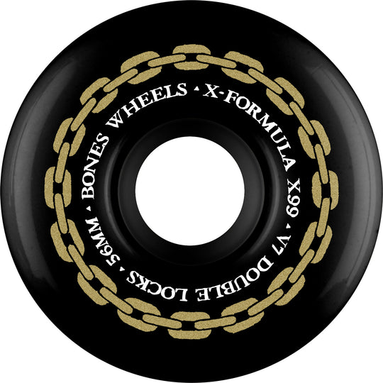 Bones X-Formula Double Locks V7 56MM 99A Black (Set of 4)