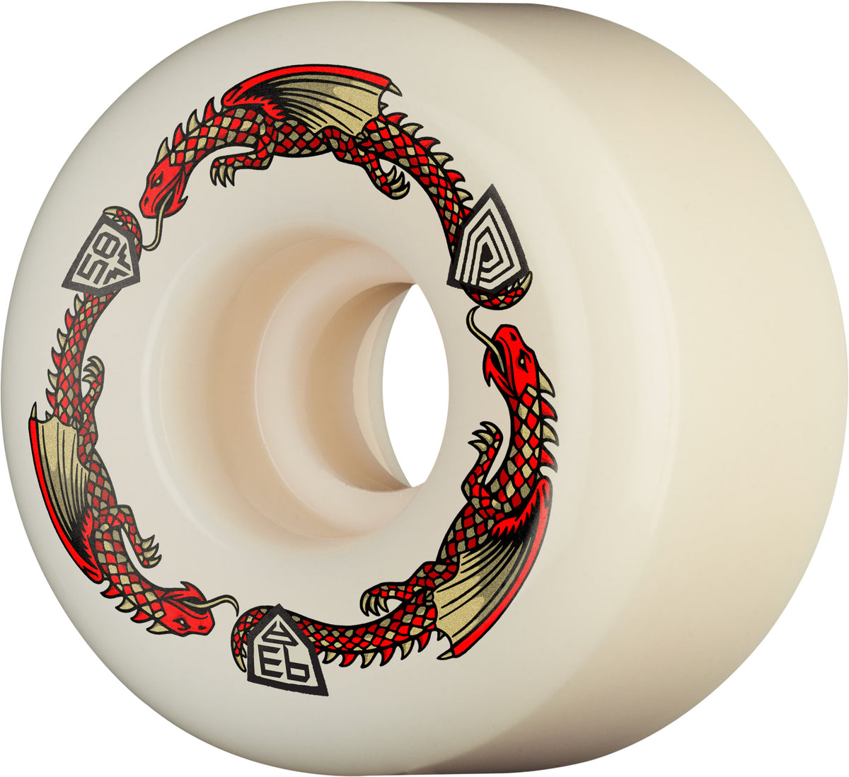Powell Dragon Formula Red V7 58MM X 38MM 93A (Set of 4)